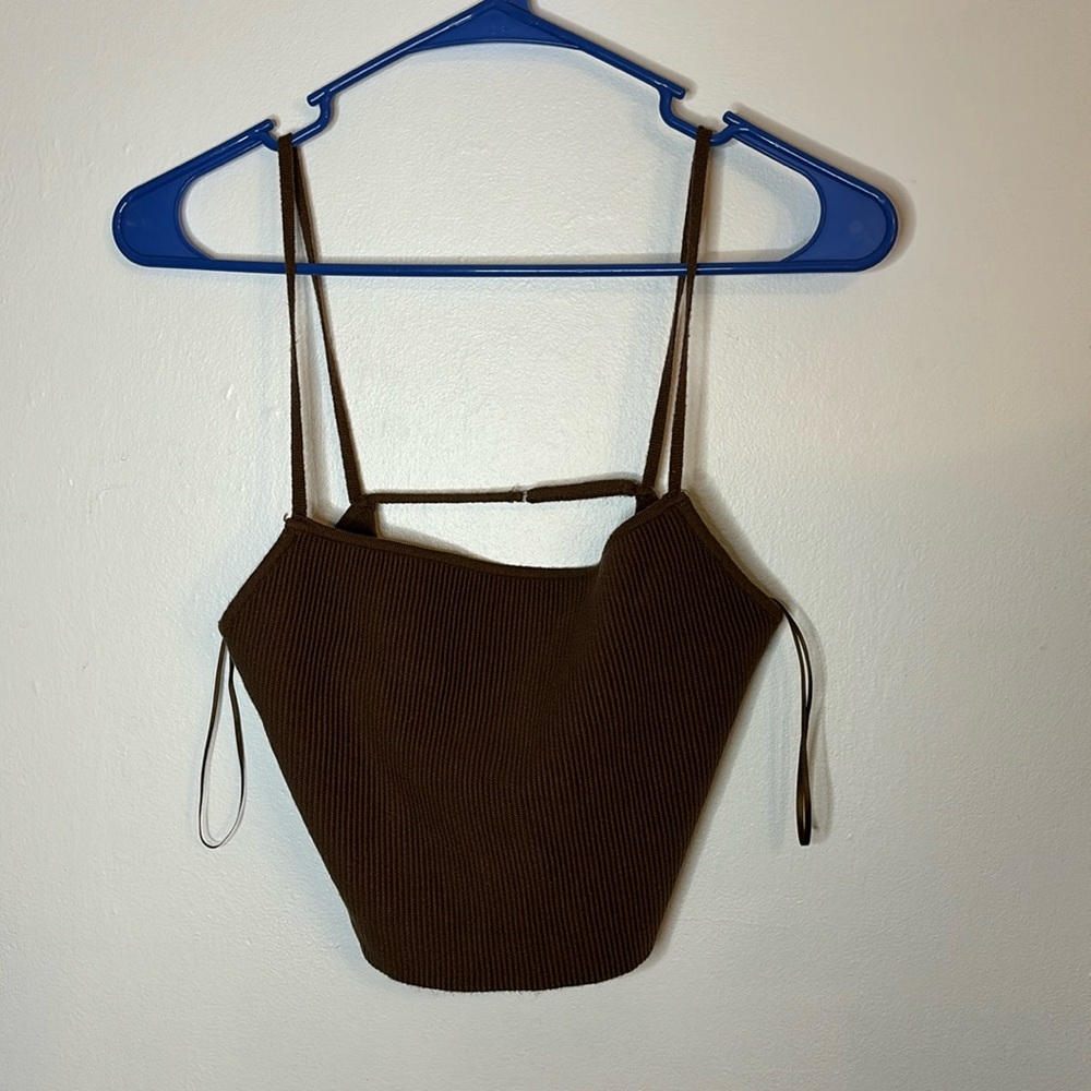Kendall and Kylie Crop Top Brown Size Small Practically New